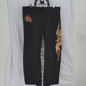 Lucky Brand Pin-up Girl Pants, Medium, Black, Vintage.